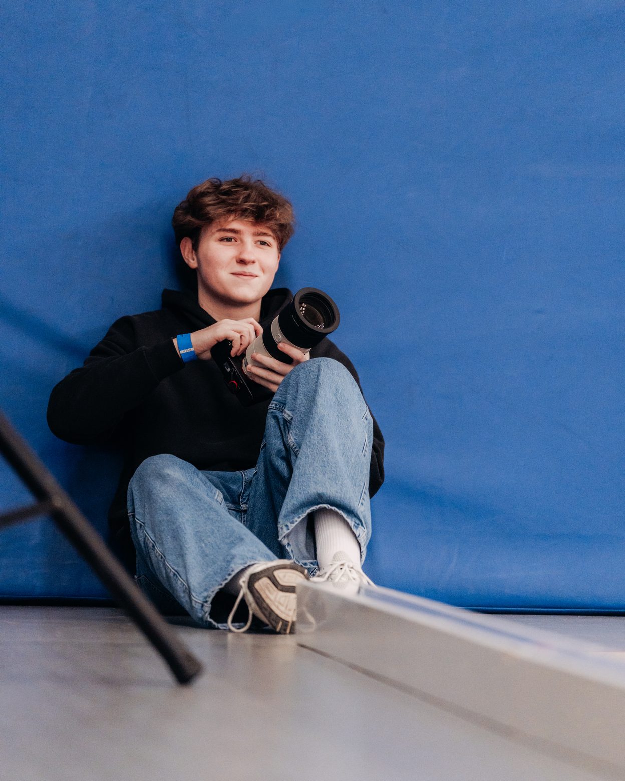 Jonáš Přibyl with a camera